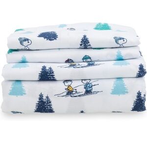 Berkshire Peanuts Snoopy KING SIZE Sheet Set - Lightweight - NEW